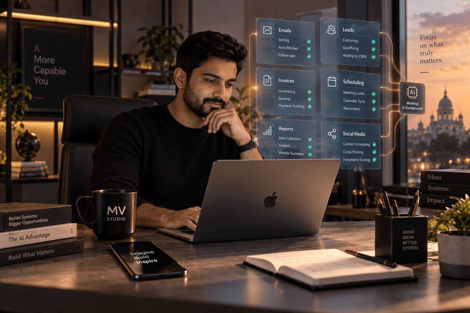 Traditional craft and business practice paired with modern automation tools